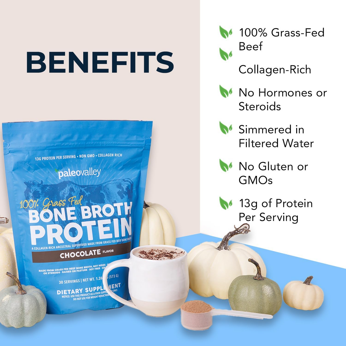100% GRASS FED BONE BROTH PROTEIN